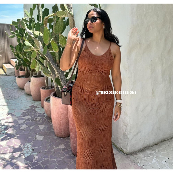 MANGO BLOGGER FAVE!!! Long Dress with Thin Straps NWT - Picture 10 of 16